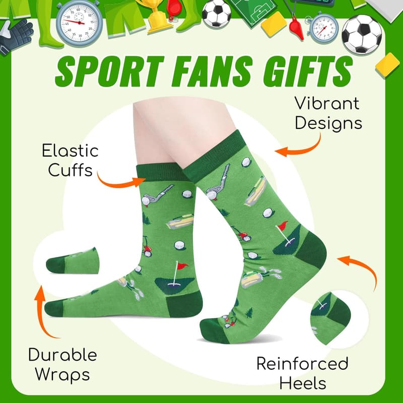 Sports Gifts for Soccer & Basketball Fans - Socks Stocking Stuffers