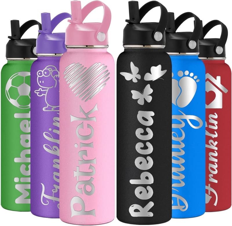 Personalized Insulated Stainless Steel Water Bottle for Kids