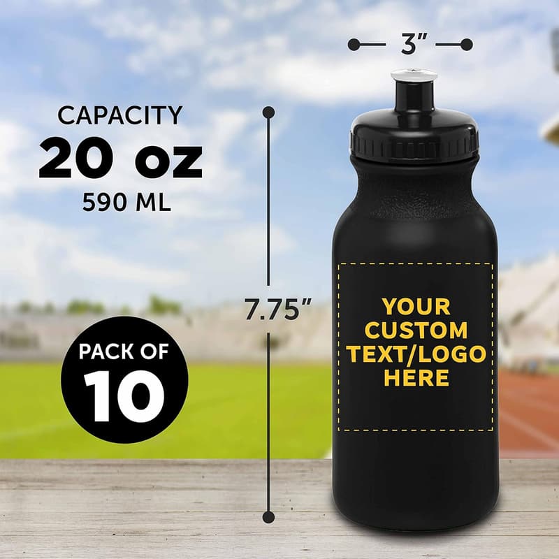 Father's Day Personalized 20 oz. Water Bottles Set of 10