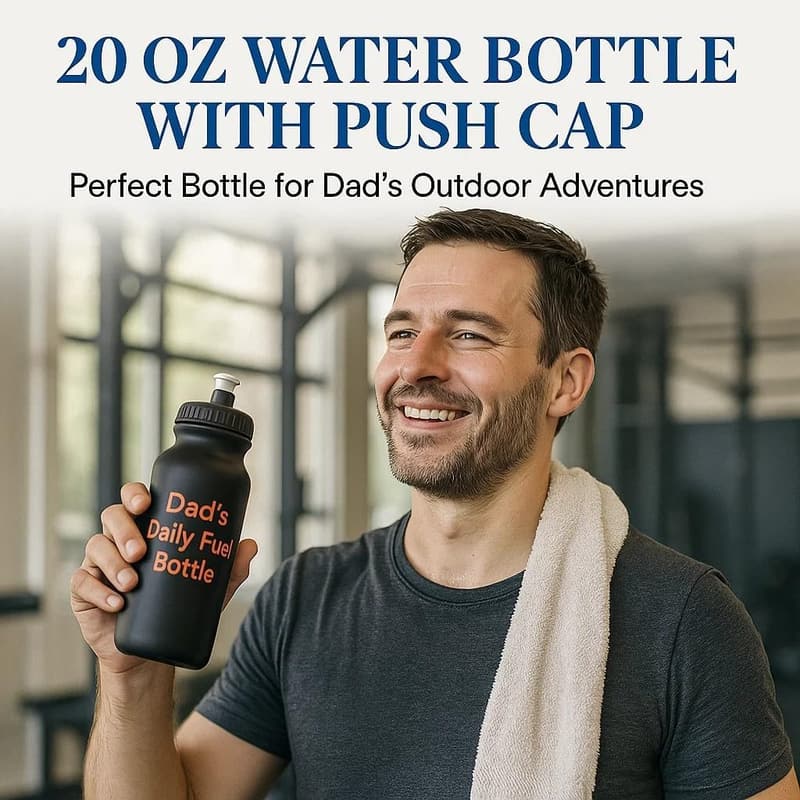 Father's Day Personalized 20 oz. Water Bottles Set of 10