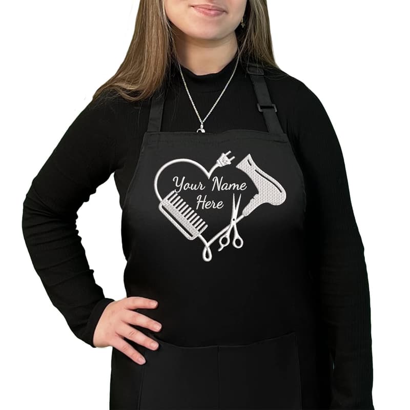 Personalized Embroidered Hair Stylist Apron