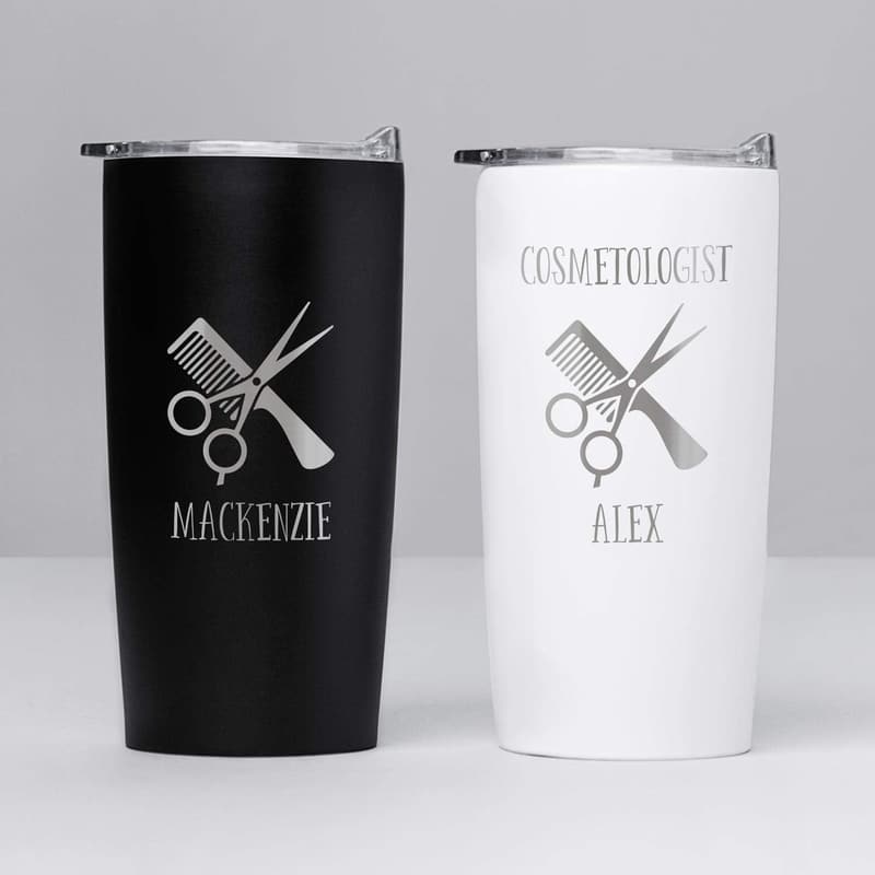 Personalized Stainless Steel Tumbler for Hair Stylists