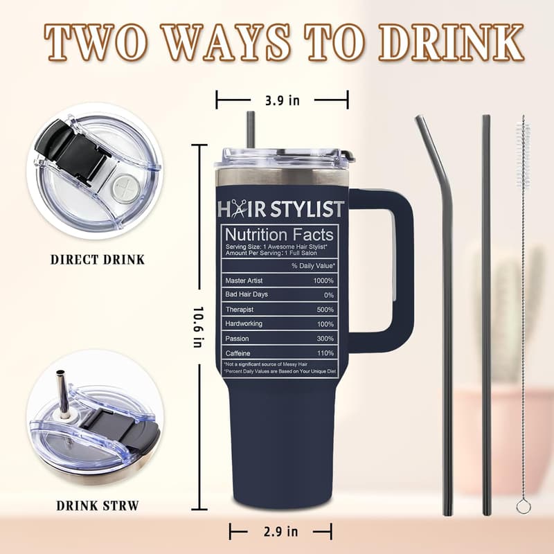 Hairstylist Appreciation Tumbler for Women, 40 Oz