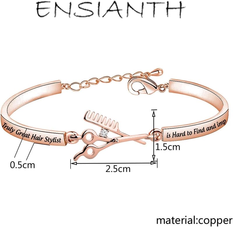 Cosmetologist Bracelet Gift for Hair Stylists