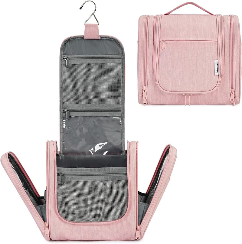 Travel Makeup Organizer for Women - Hanging Toiletry Bag