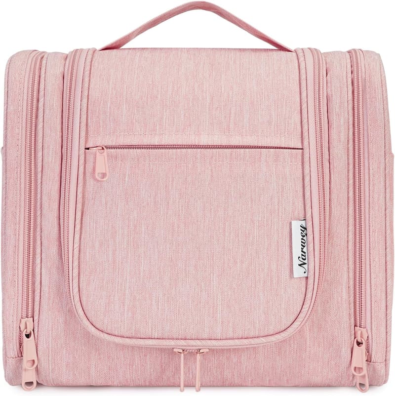 Travel Makeup Organizer for Women - Hanging Toiletry Bag