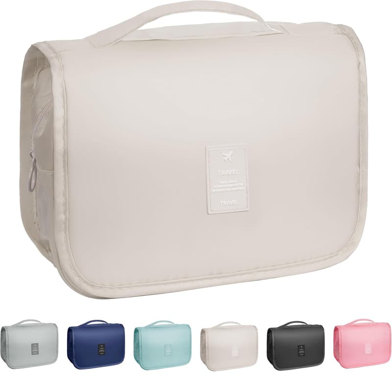 Multifunctional Waterproof Toiletry Bag with Hanging Hook