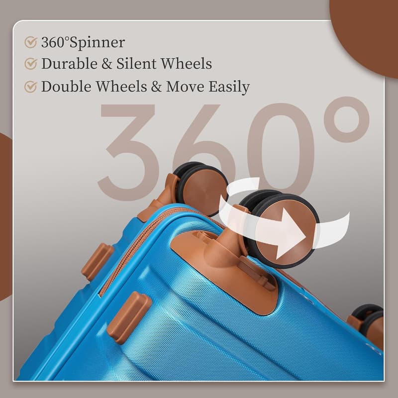 20-Inch Hardside Carry-On Luggage with Spinner Wheels