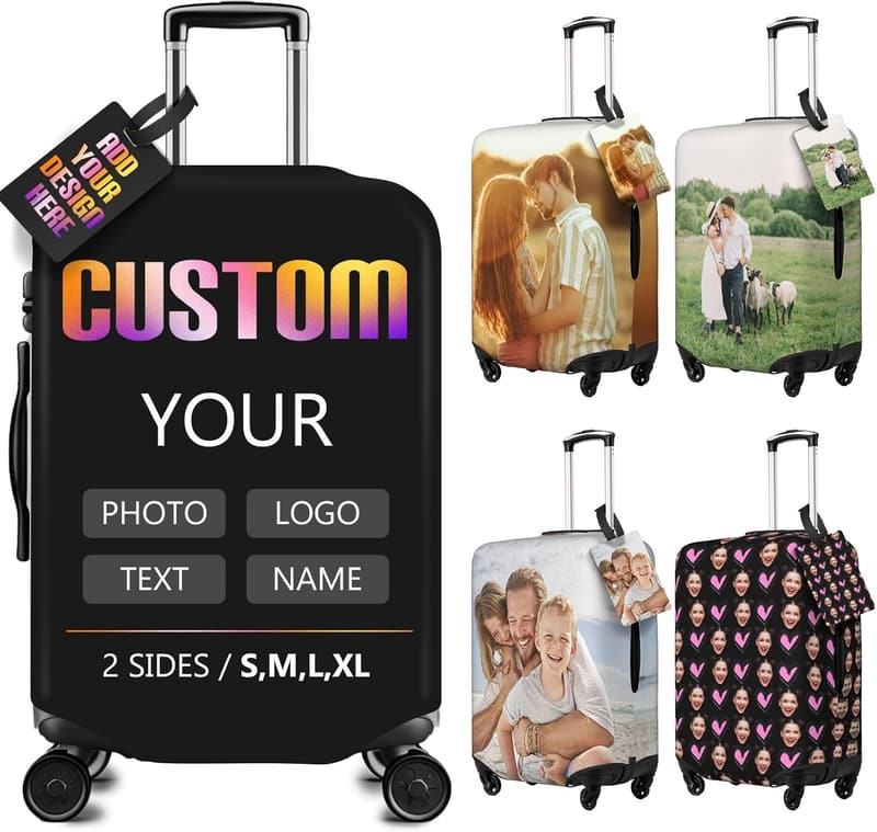 Personalized Double-Sided Luggage Cover for 18-32