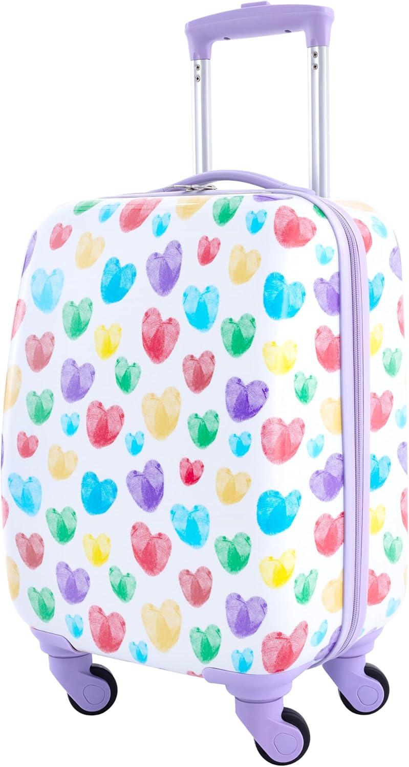 Kids' Thumbprint Heart 5-Piece Luggage Set