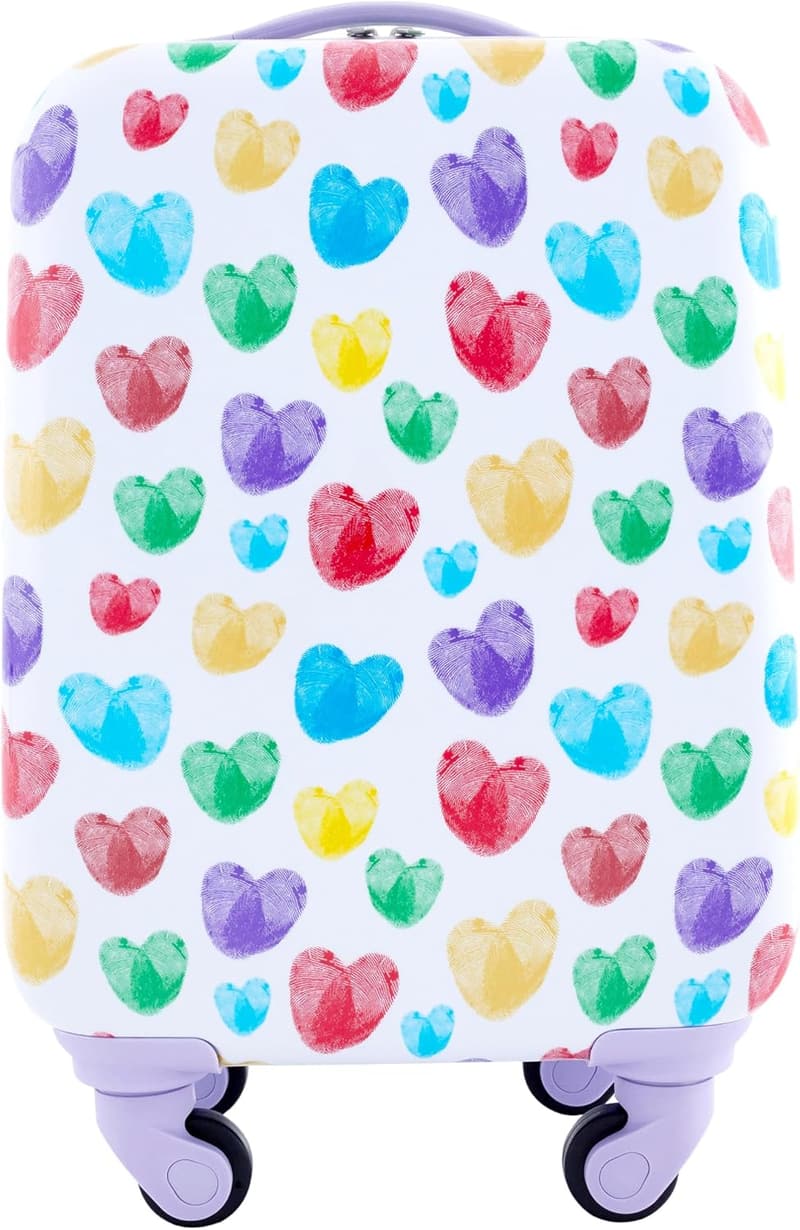 Kids' Thumbprint Heart 5-Piece Luggage Set