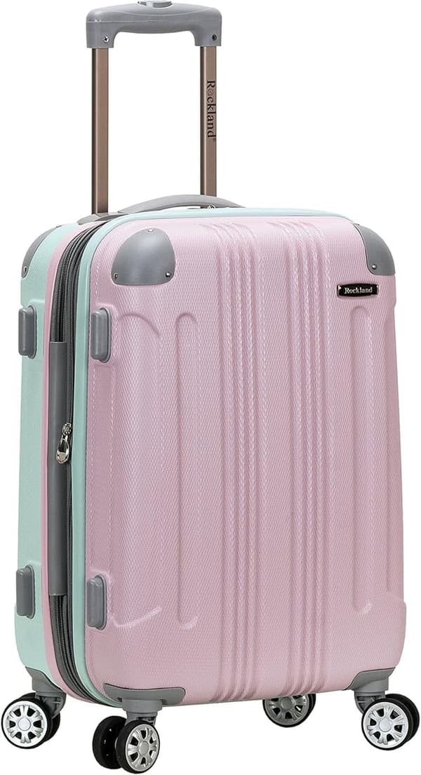 Rockland London 20-Inch Expandable Carry-On Spinner Luggage