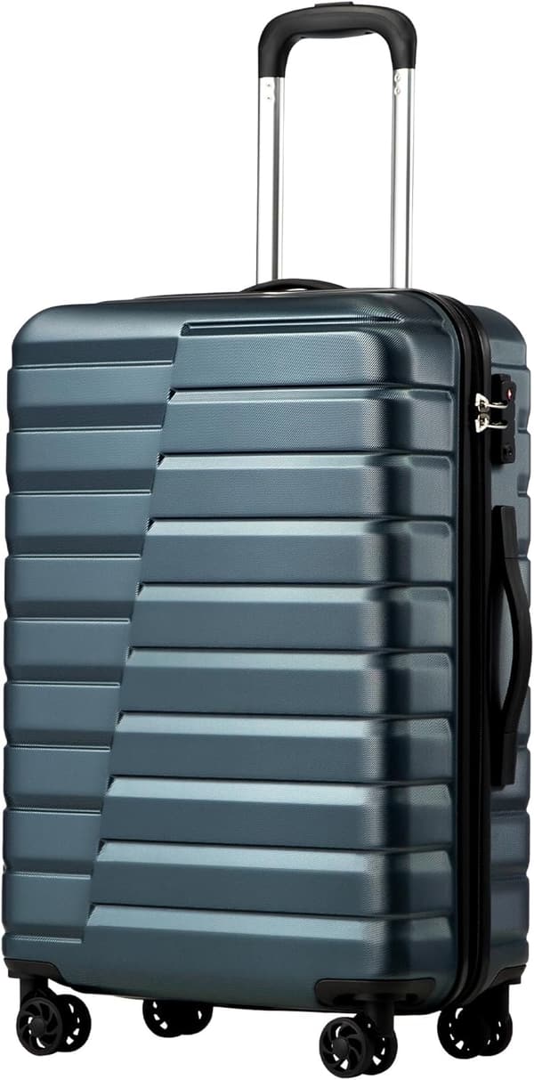 Coolife Hardside Carry-On Luggage with TSA Lock and Spinner Wheels