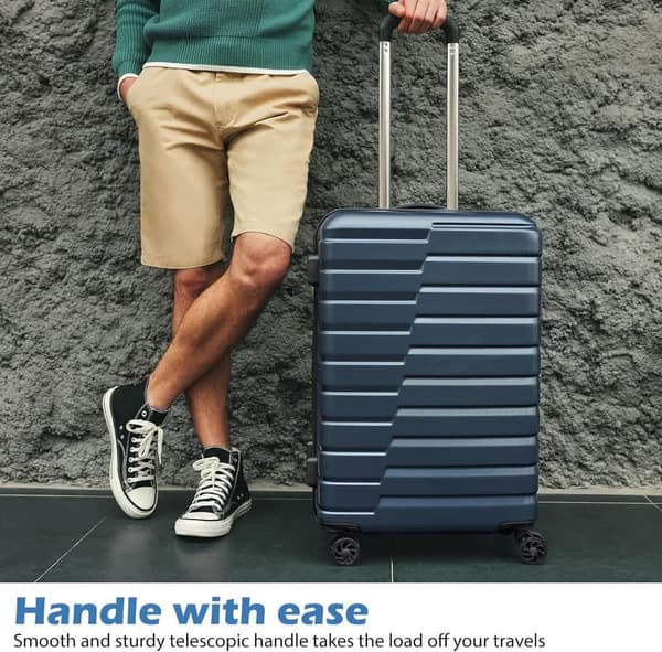 Coolife Hardside Carry-On Luggage with TSA Lock and Spinner Wheels