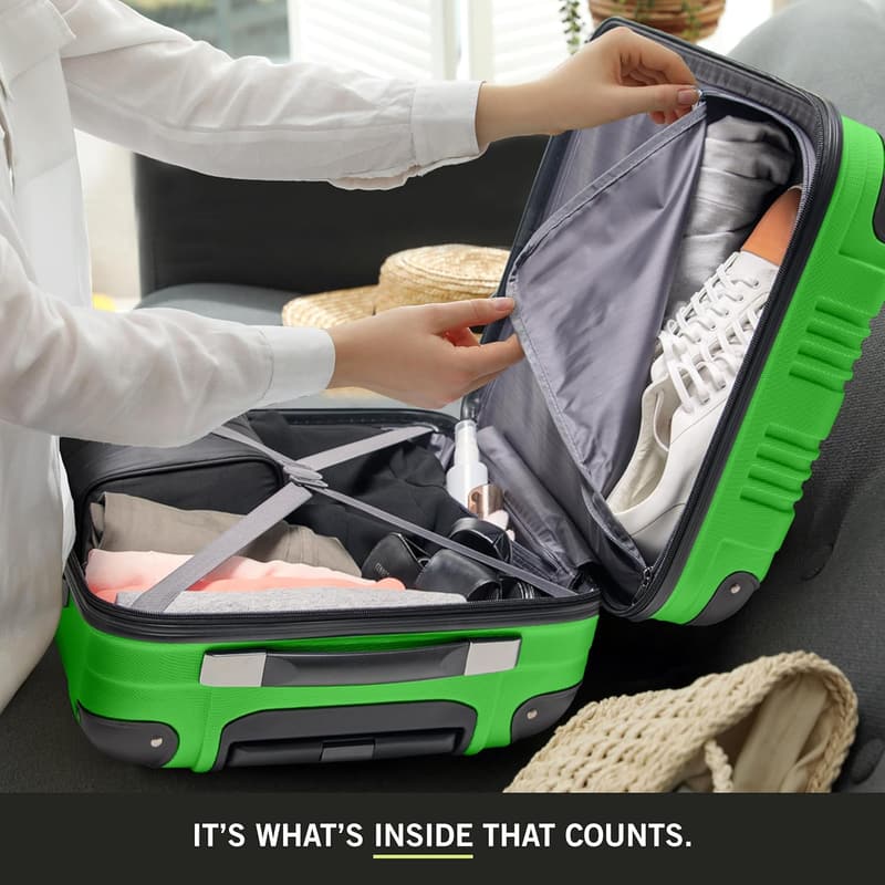 20-Inch Lightweight Hardshell 4-Wheel Spinner Carry-On Luggage