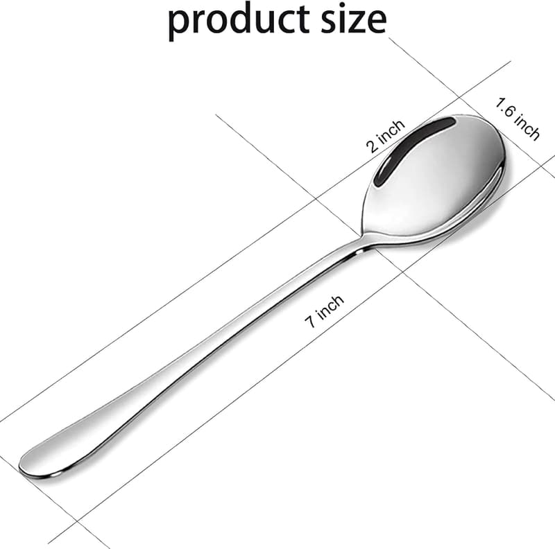 Anniversary Ice Cream Spoon Set for Couples - 2 Pcs