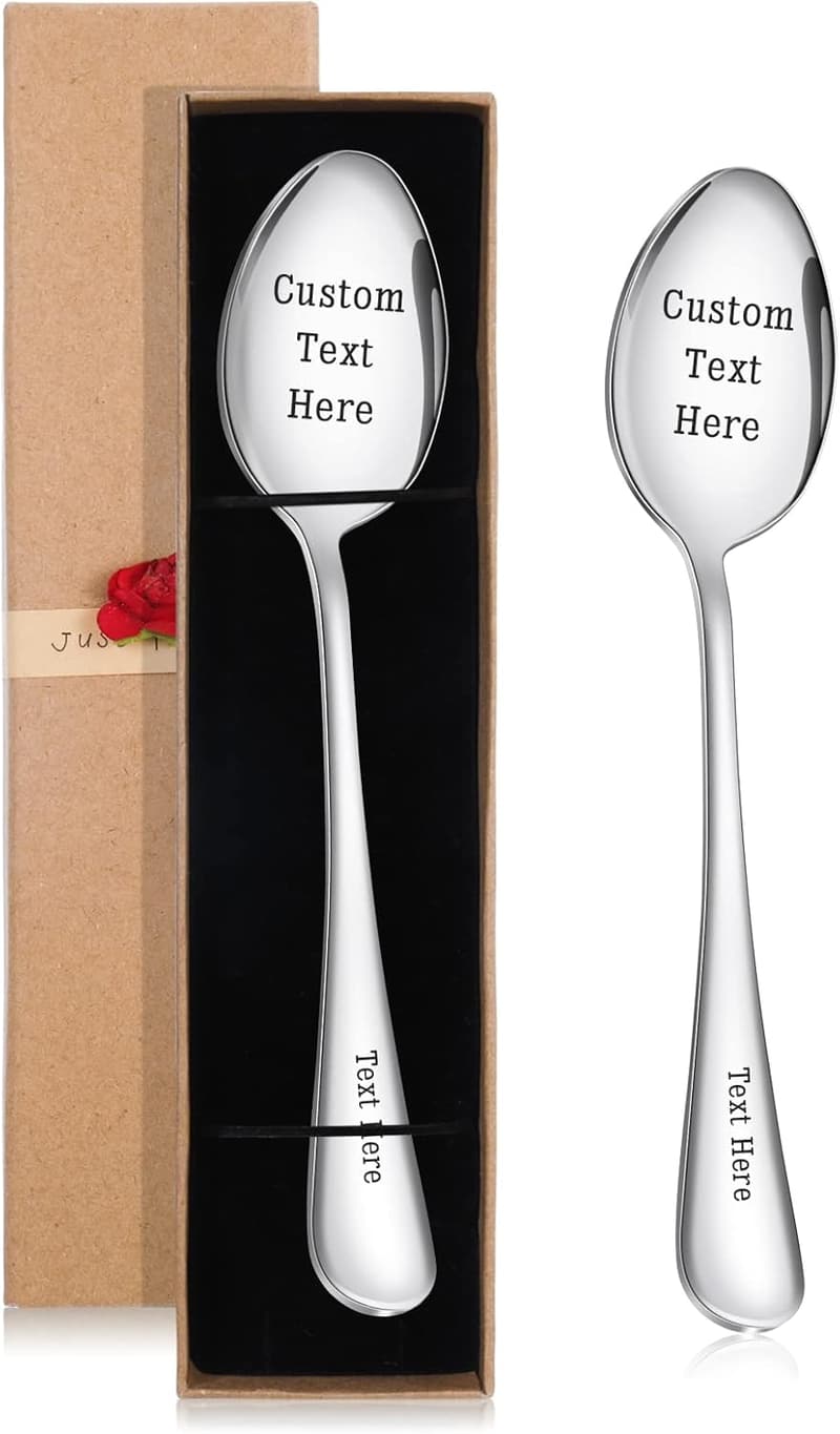 Engraved Stainless Steel Spoon – Custom Gift for Anniversaries