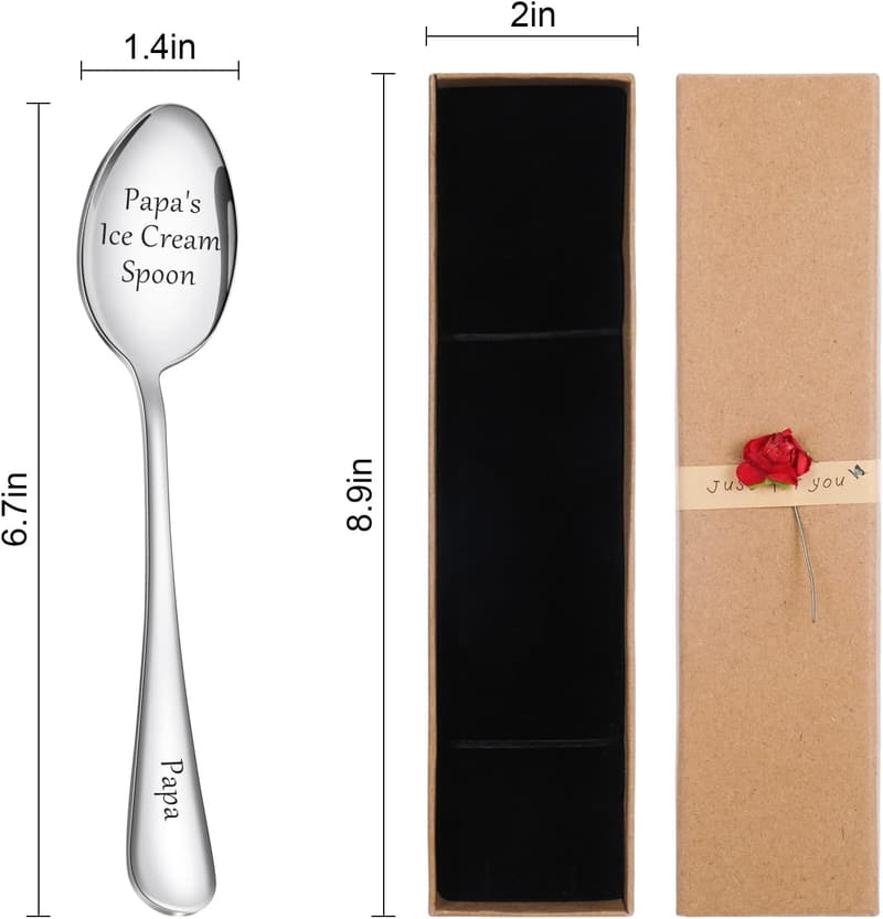 Engraved Stainless Steel Spoon – Custom Gift for Anniversaries