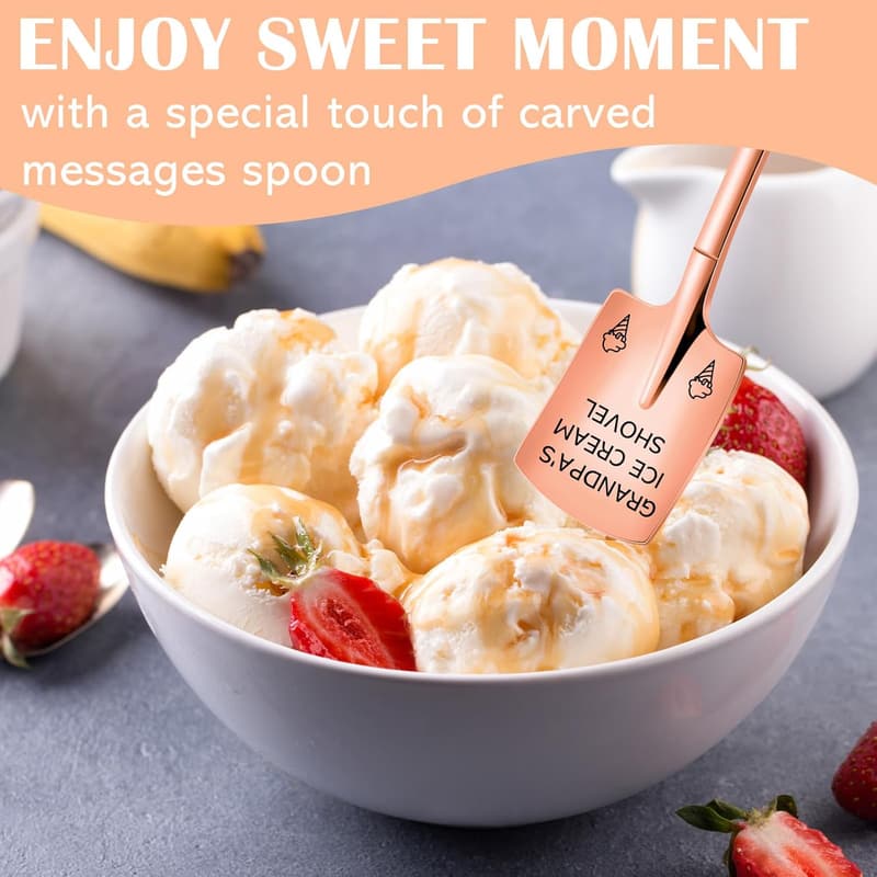 Personalized Engraved Ice Cream Spoon for Him