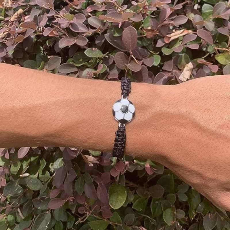 Adjustable Unisex Soccer Paracord Bracelet - Great Gift for Fans