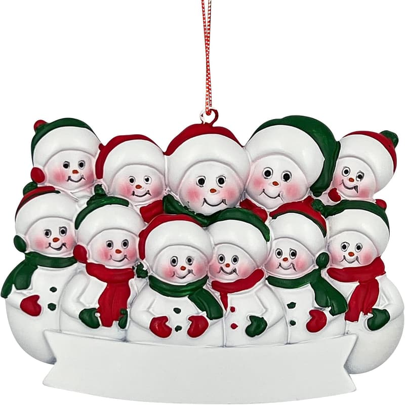 9 Grandkids Christmas Ornament for Grandparents
