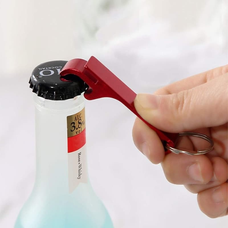 Personalized Aluminum Bottle Opener Keyring for Weddings & Parties