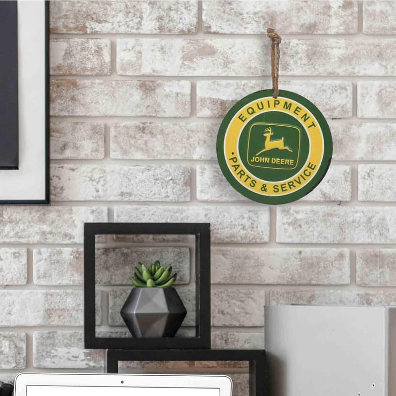 John Deere Mini Embossed Metal Sign & Ornament - Great Gift
