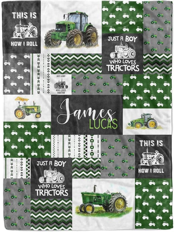 Personalized Baby Boy Blanket - Soft Fleece with Name