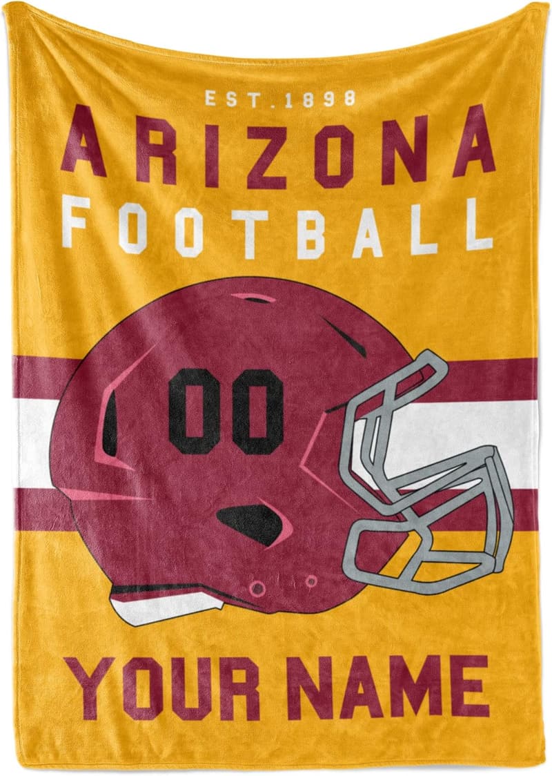 Custom Fleece Throw Blanket for Football Fans - Ships Next Day