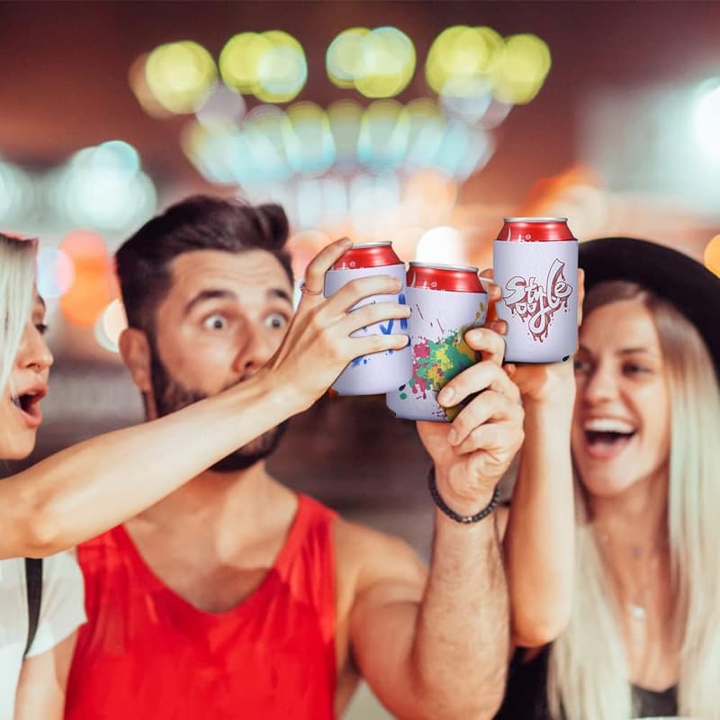 Custom Can Coolers - 100 Pack Insulated Sleeves for Events