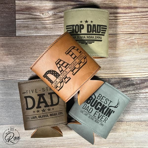 Personalized Can Cooler - Custom Gift for Dad or Grandpa