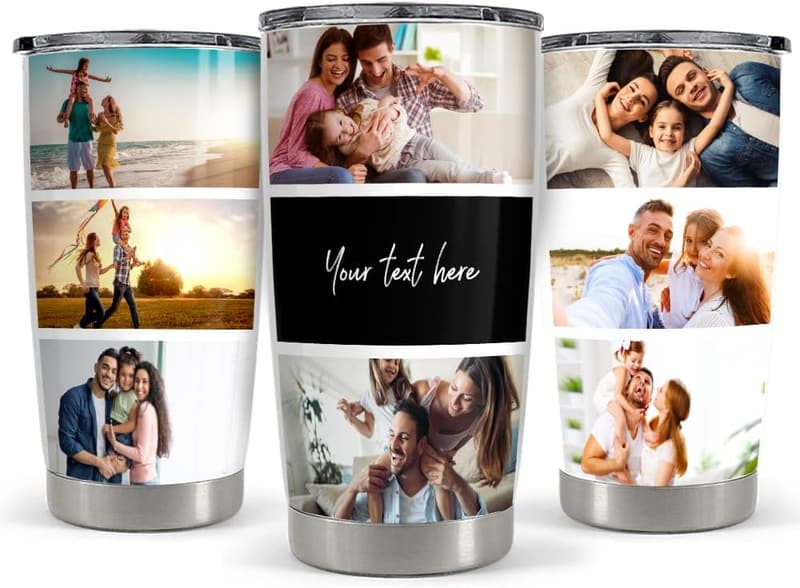 Custom Photo Tumbler for Family - 20oz & 30oz Gift