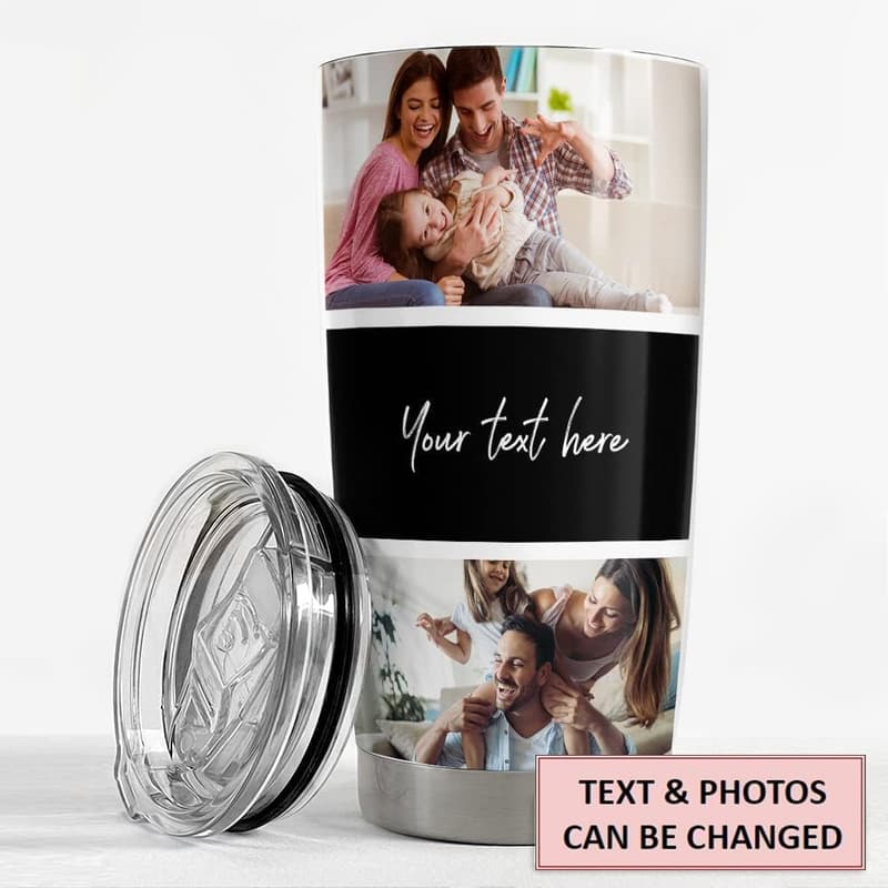 Custom Photo Tumbler for Family - 20oz & 30oz Gift