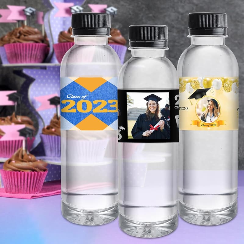 Custom Personalized Waterproof Water Bottle Labels for Events