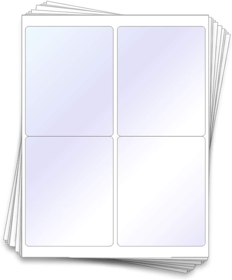 Printable Wine Bottle Labels, 4x5 inches, 40 Pack