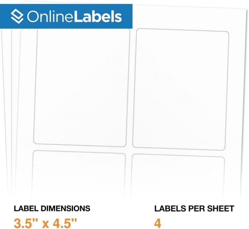 Wine Bottle Labels - Pack of 400 for Inkjet/Laser Printing