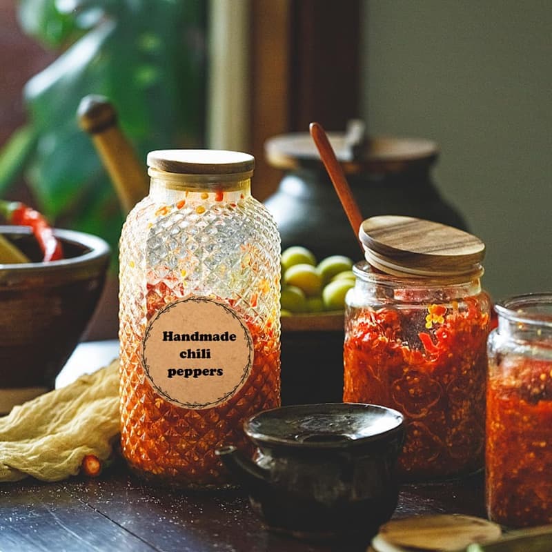 Personalized Kraft Round Sticker Labels for Food & Gifts