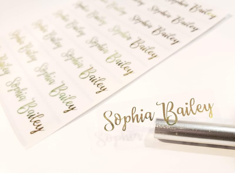 Personalized Waterproof Name Stickers for Daycare & School