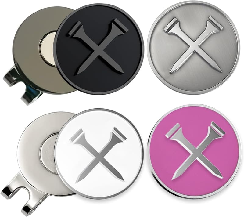 Personalized Golf Ball Markers with Magnetic Hat Clips