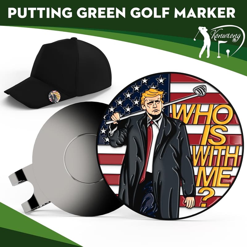 Magnetic Golf Ball Marker Hat Clip – Funny Gag Gift for Golfers