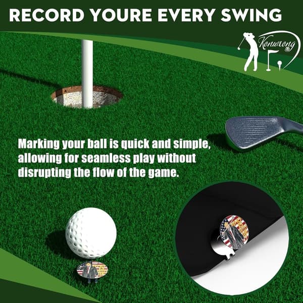 Magnetic Golf Ball Marker Hat Clip – Funny Gag Gift for Golfers