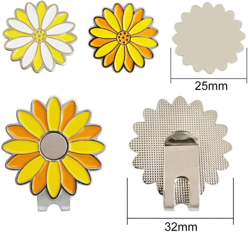 Golf Ball Marker with Hat Clip for Friends