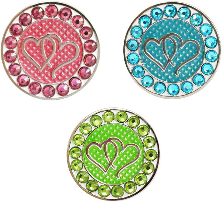 Crystal Golf Ball Markers - Set of 3