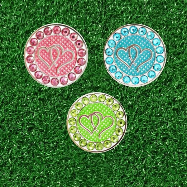 Crystal Golf Ball Markers - Set of 3
