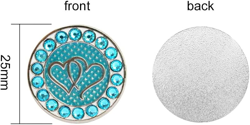 Crystal Golf Ball Markers - Set of 3