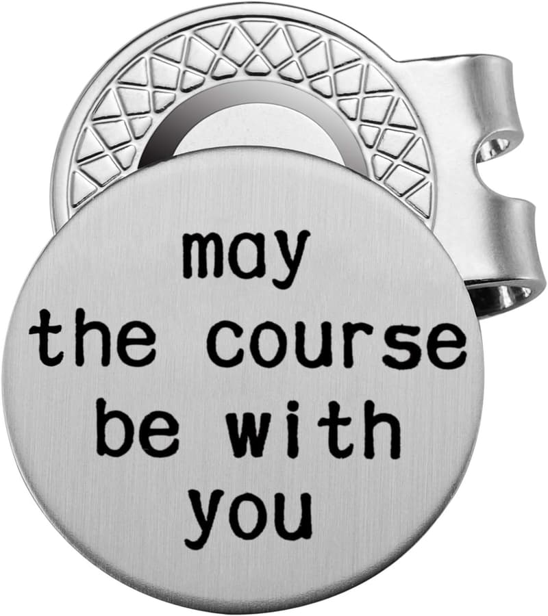 Personalized Golf Ball Marker with Magnetic Hat Clip for Men