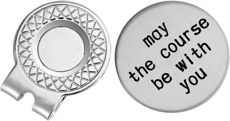 Personalized Golf Ball Marker with Magnetic Hat Clip for Men