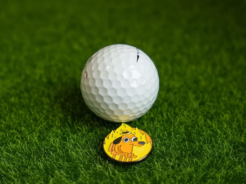 Funny Golf Ball Marker with Magnetic Clip - Gift for Men & Kids