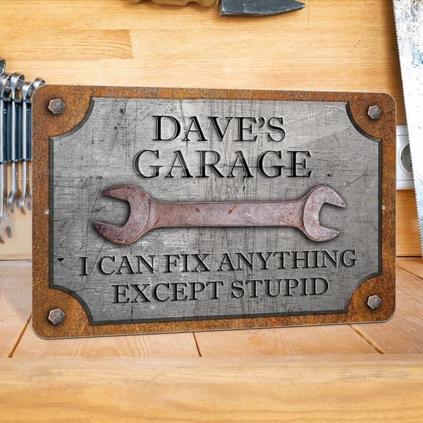 Personalized Workshop Sign - 