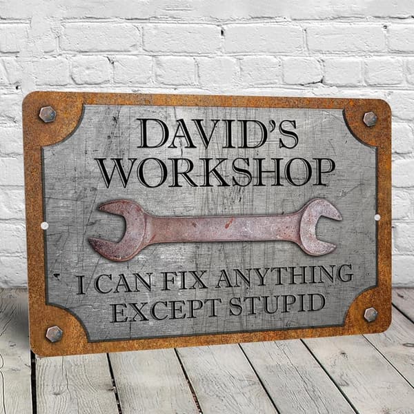 Personalized Workshop Sign - 